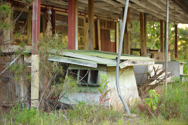 rotting fruit stand