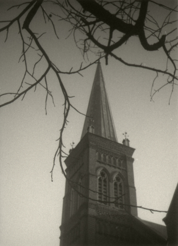 a spire in the mountains