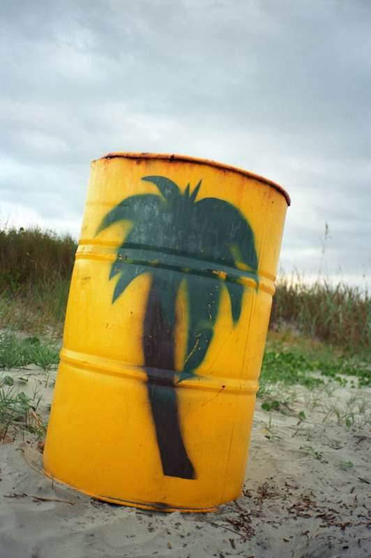 decorated dust bin