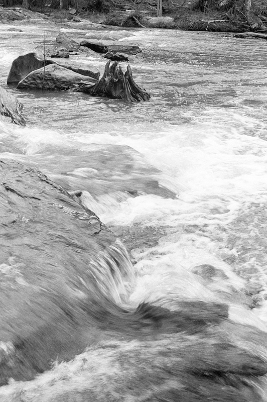 across the rapids