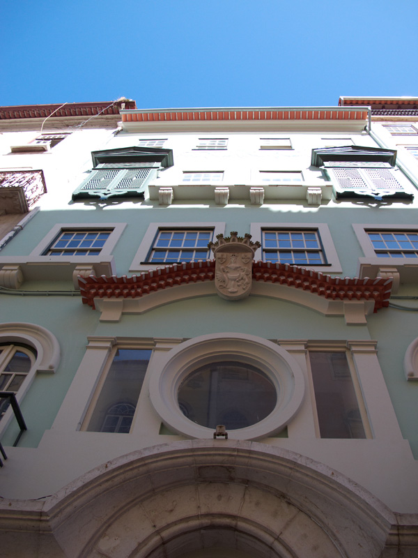 mint green facade