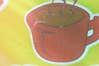 steaming mug of coffee