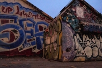 decorated dumpster