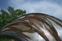 sacred spiral sunset viewing sculpture two